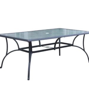 Springfield 42x72 and 42x84 Rectangular Glass Table