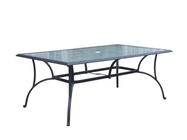Springfield 42x72 and 42x84 Rectangular Glass Table
