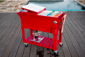 80 Quart Cooler Furniture Style Red2