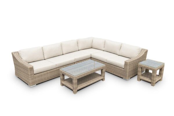 Tulip Sectional topwith end table coffee table