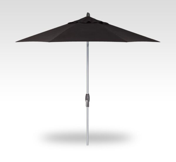 Treasure Garden: 9' Round Auto Tilt Market Umbrella-Silver Shadow frame - Image 6